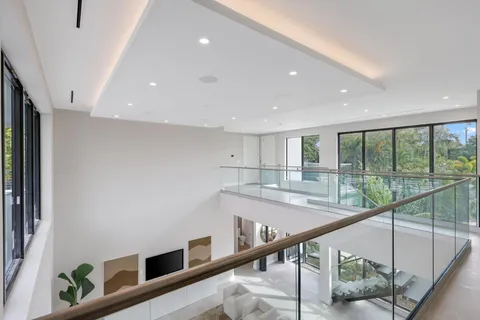 a view of swimming pool with a yard