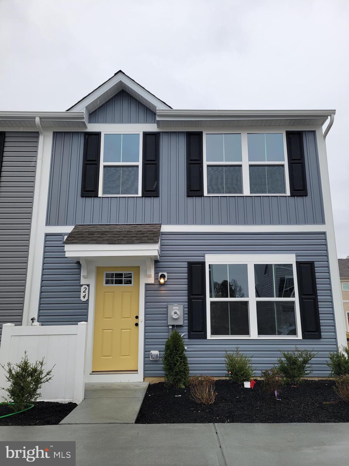 a front view of a house