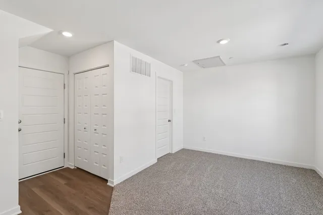 a view of an empty room