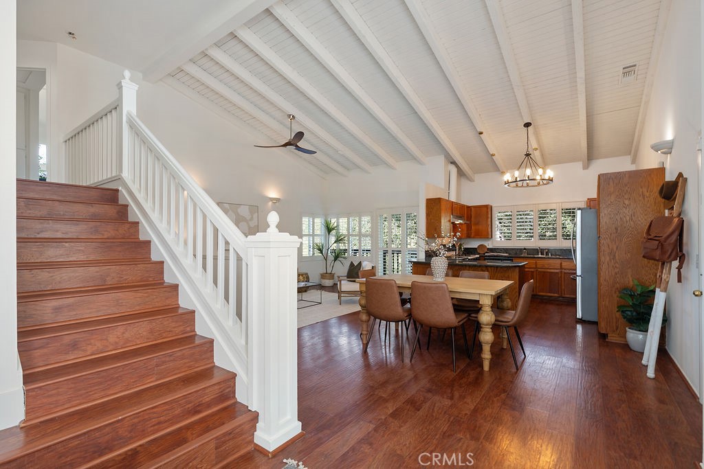 235 Spinks Canyon Road Duarte, CA 91010 - Photo 8 of 62 a view of a dining room with furniture window and wooden floor