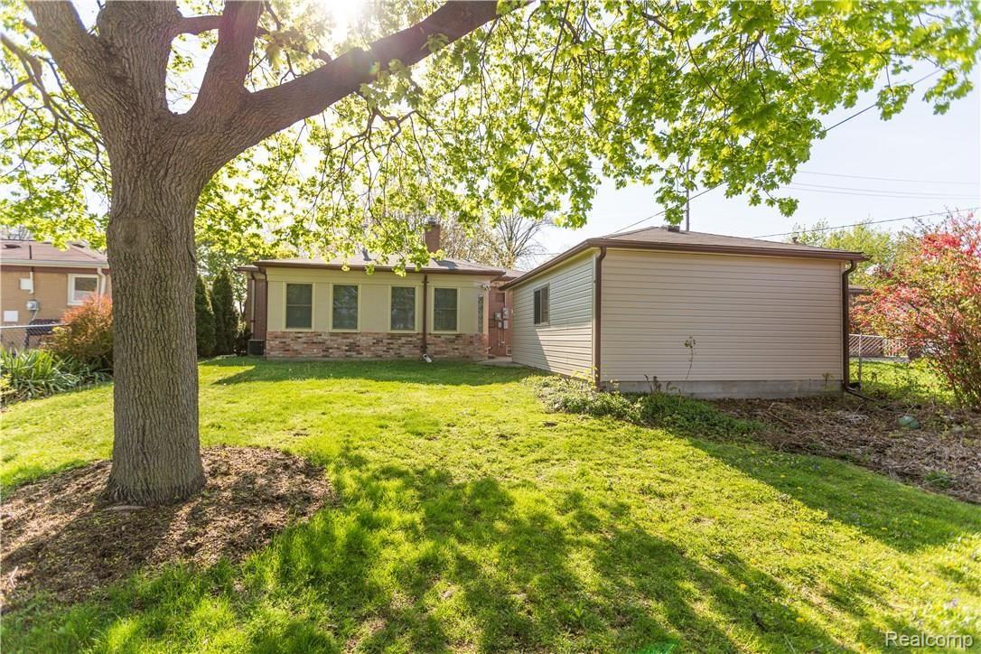 464 Henry Ruff Road Garden City, MI 48135 - Photo 18 of 26 Backyard View-Enjoy the Summer Shade-NOTE! Garden space behind Garage