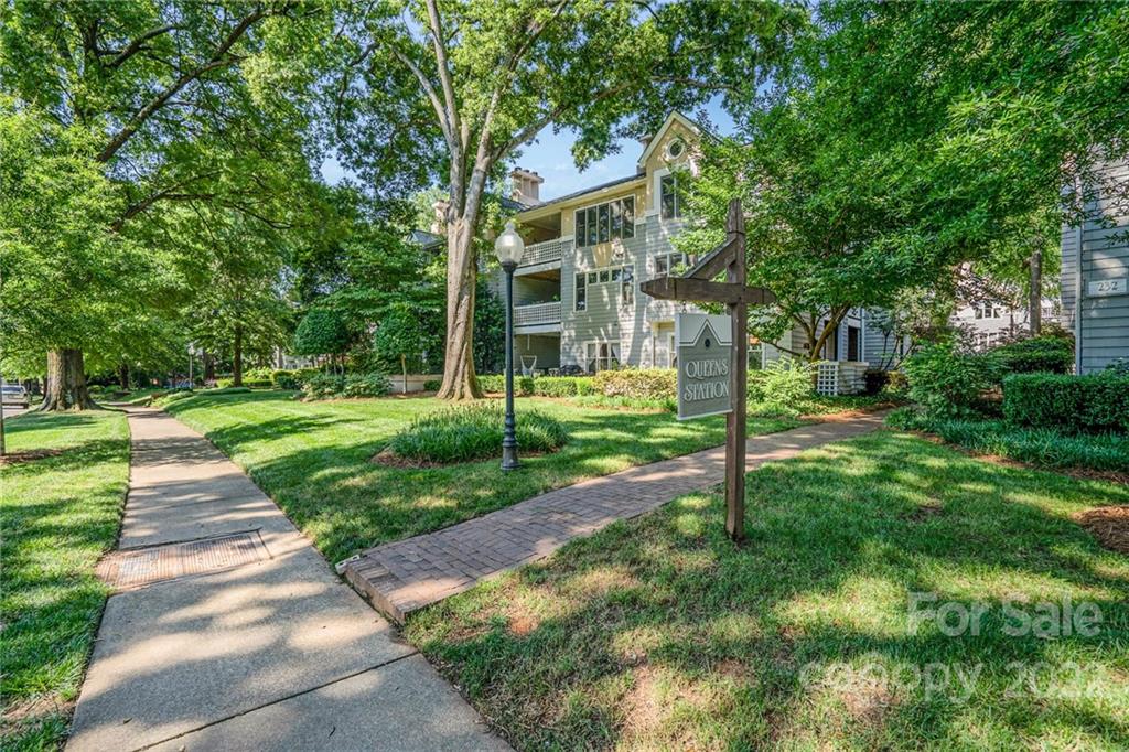 308 Queens Road, Unit 29 Charlotte, NC 28204 - Photo 17 of 20 a view of a house with a yard