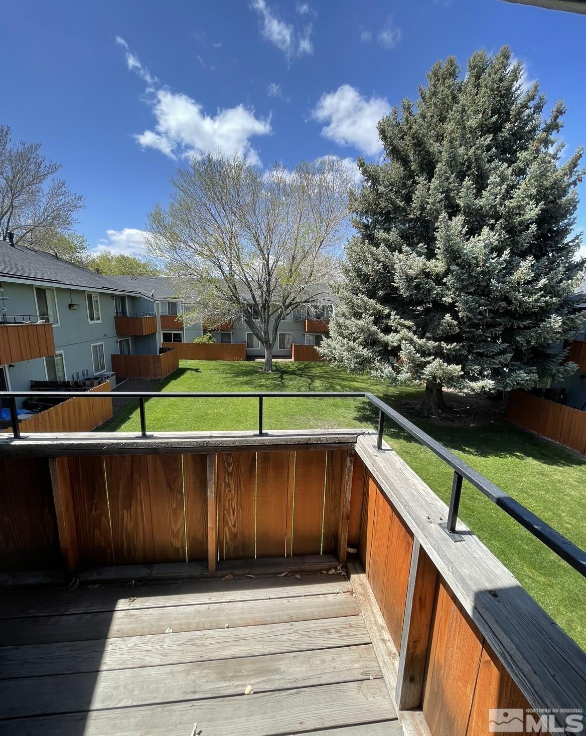 a view of outdoor space and deck