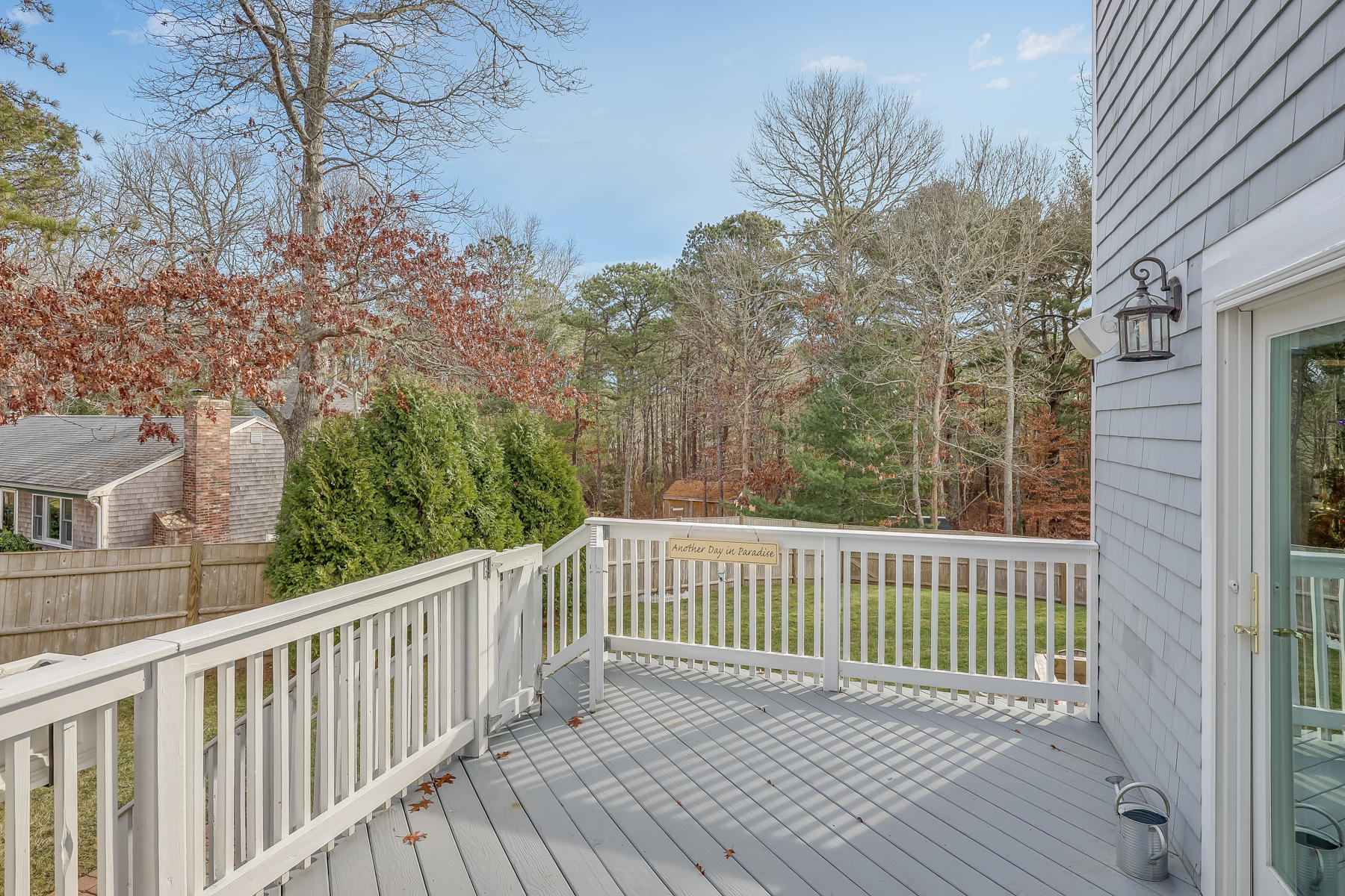 39 Nobska Road Mashpee, MA 02649 - Photo 8 of 33 a view of a wooden roof deck