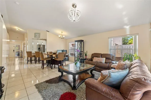 a view of a lake with a city