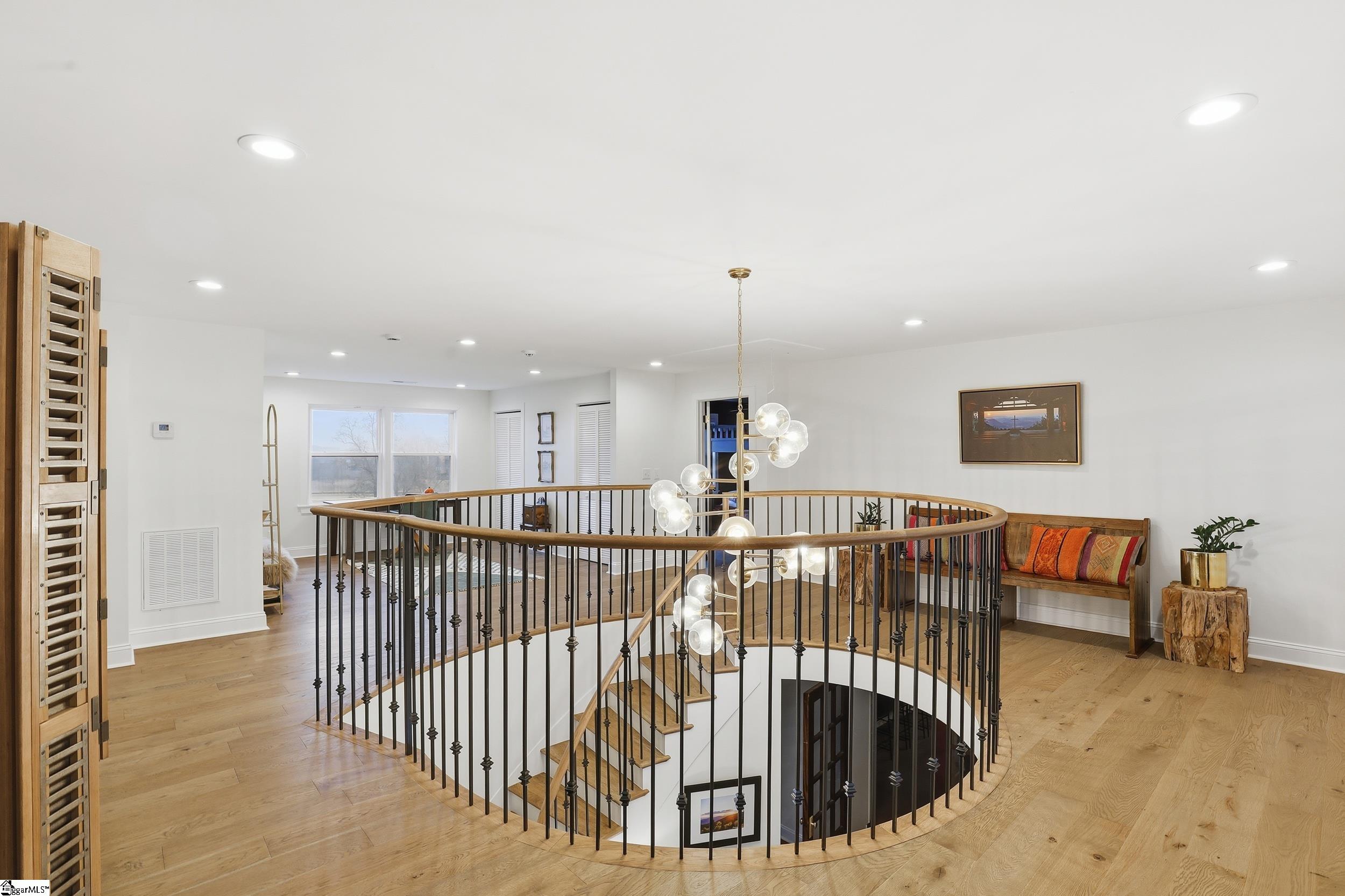 405 Foot Hills Road Greenville, SC 29617 - Photo 29 of 50 Homeowner is using 4th Bedroom as open concept office to maximize Paris Mountain Views throughout the home.