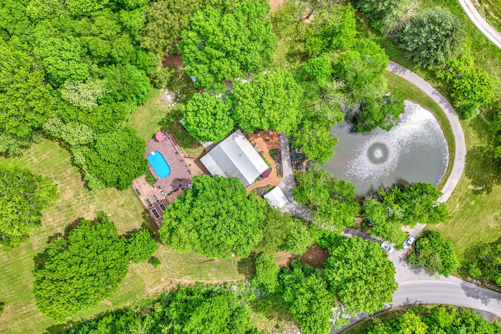 1708 Sugar Ridge Road Spring Hill, TN 37174 - Photo 11 of 70 an aerial view of a house with outdoor space and street view
