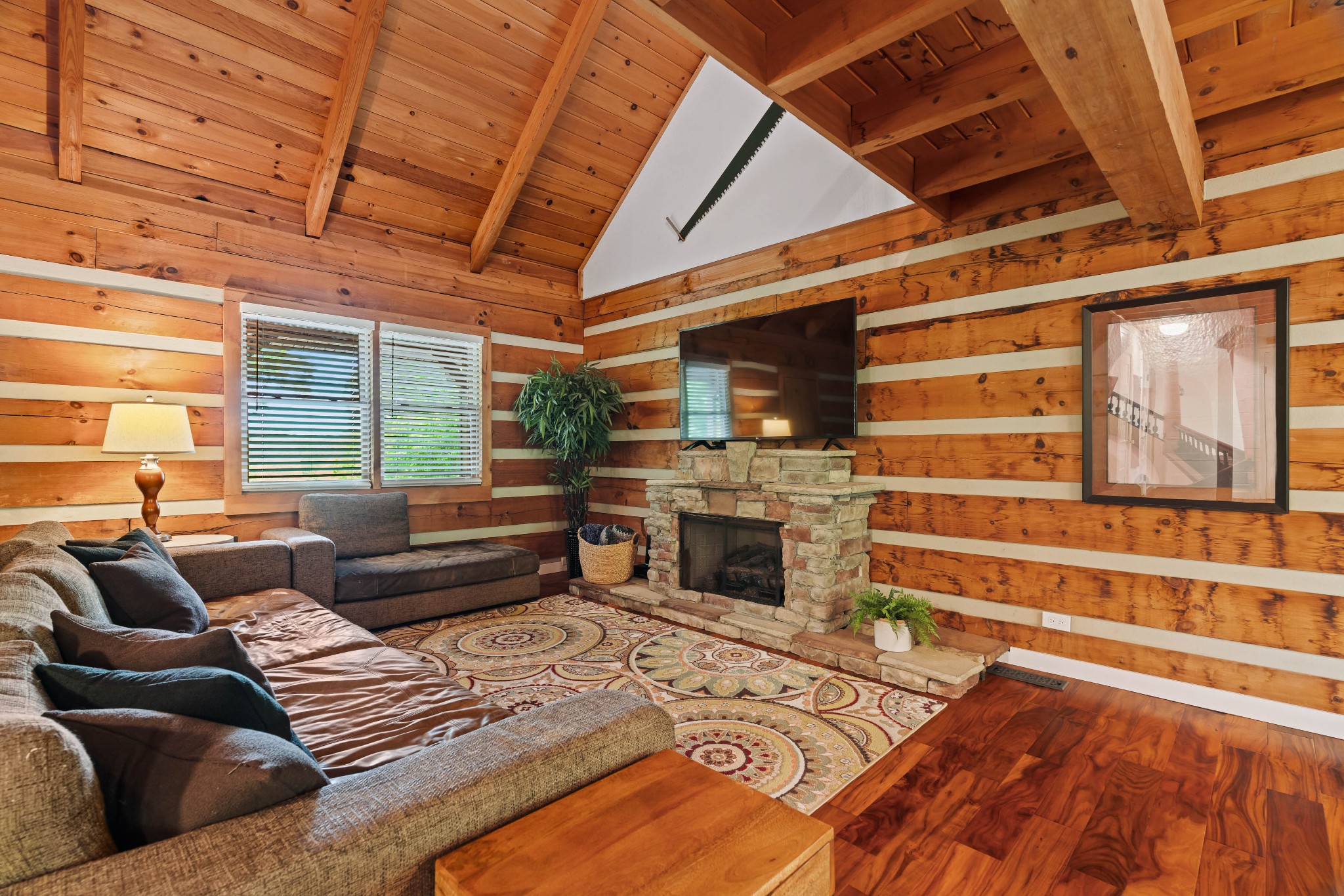 1708 Sugar Ridge Road Spring Hill, TN 37174 - Photo 24 of 70 a living room with furniture and a fireplace