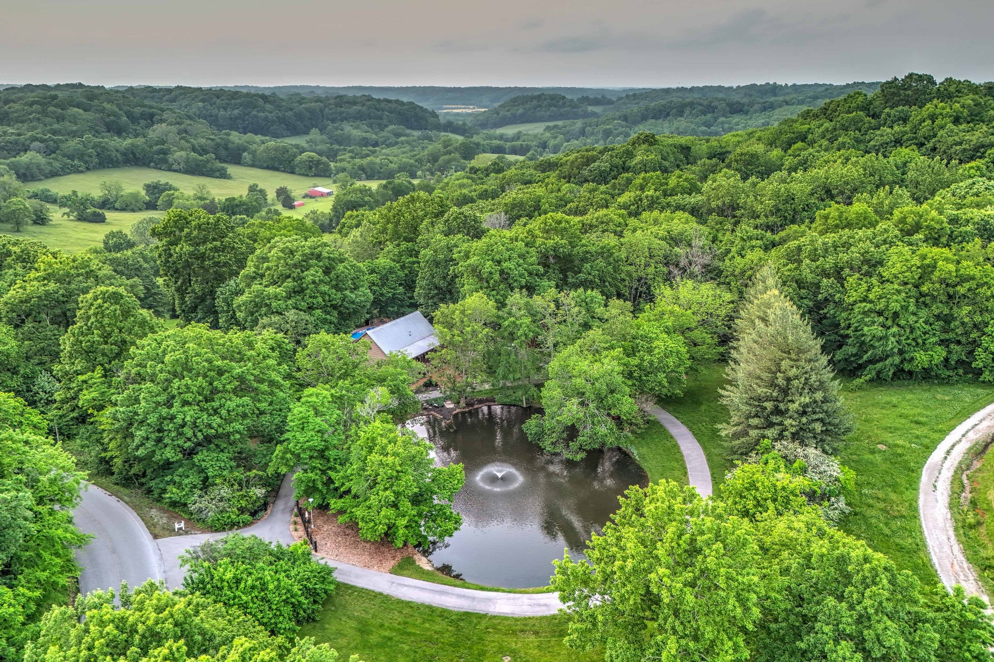 1708 Sugar Ridge Road Spring Hill, TN 37174 - Photo 52 of 70 an aerial view of a house with a yard