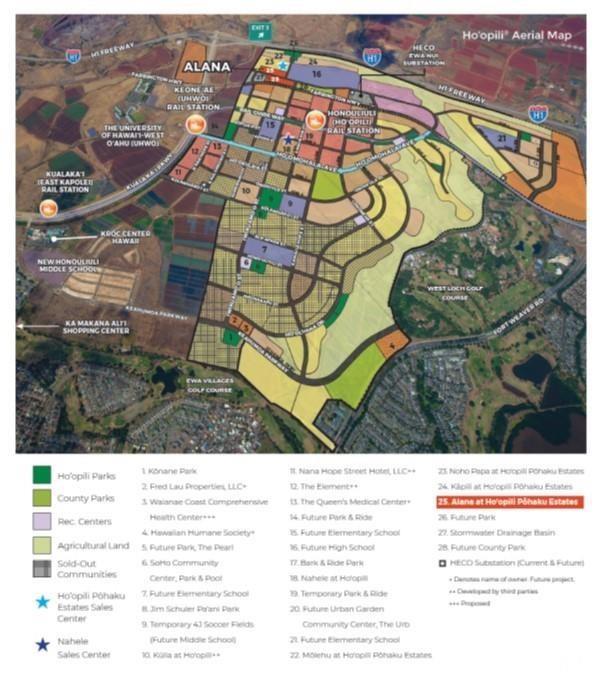 91-1170 Hoonaauao Street, Unit 1702 Kapolei, HI 96707 - Photo 19 of 21 Aerial Map of Hoopili