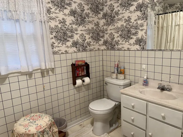 a bathroom with a toilet and a sink