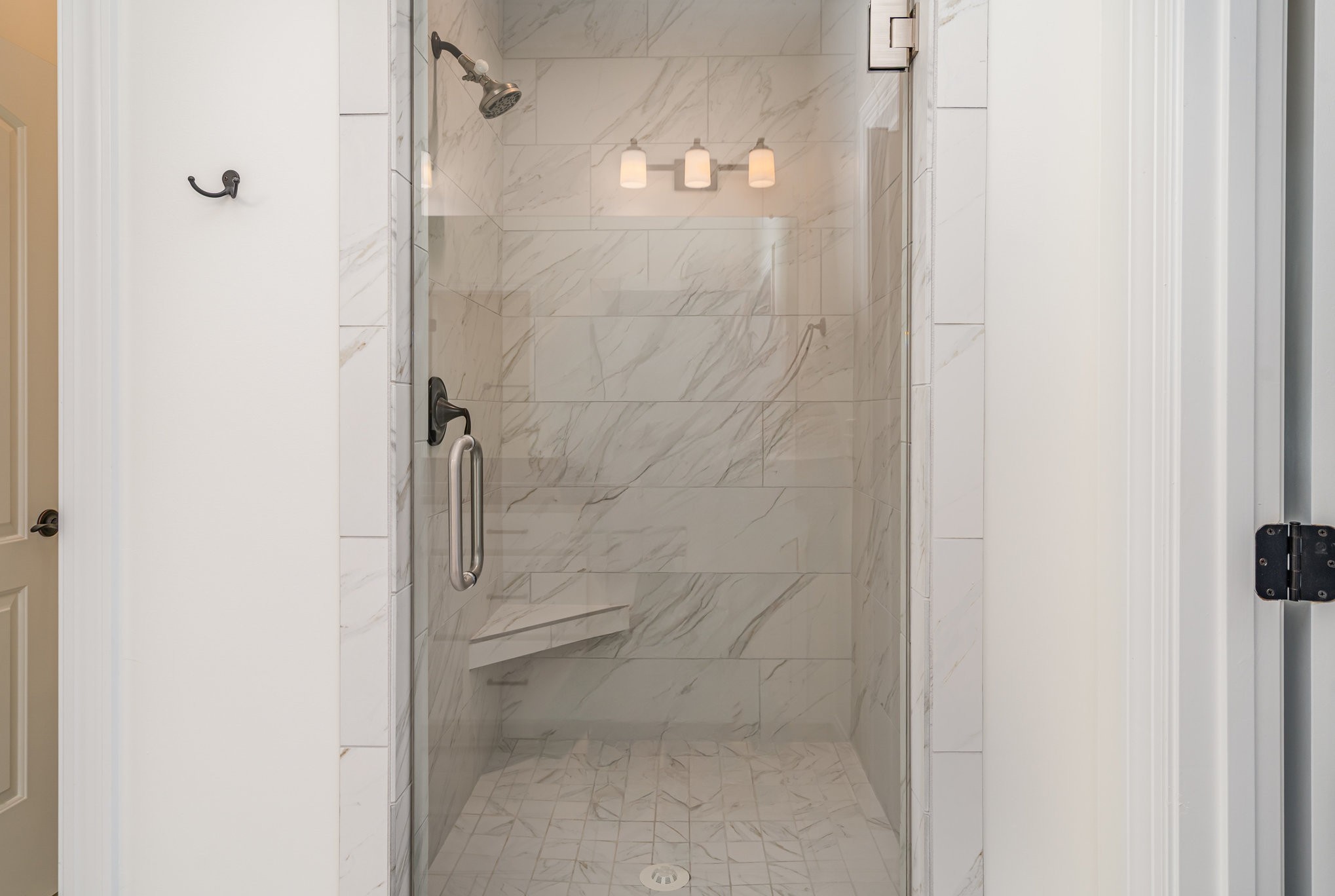 412 West Foxrun Springfield, TN 37172 - Photo 13 of 23 a bathroom with a glass shower door