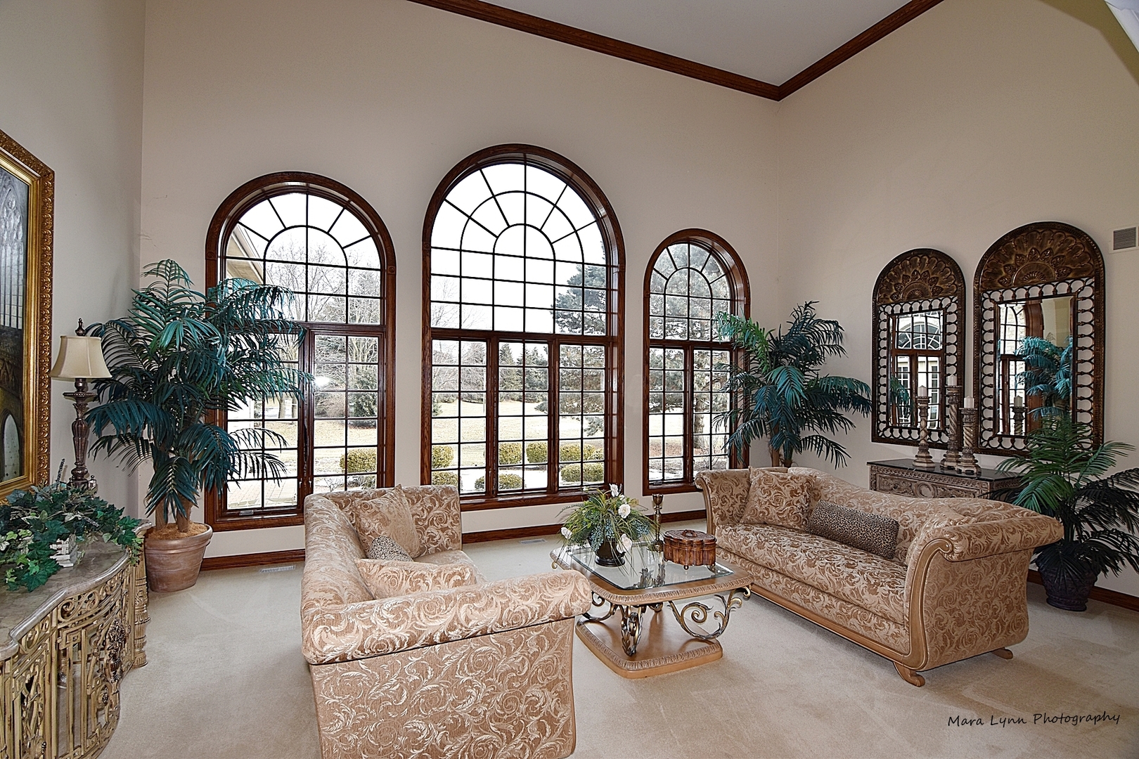 36W623 Lancaster Road St. Charles, IL 60175 - Photo 3 of 20 a living room with furniture and a large window with garden view