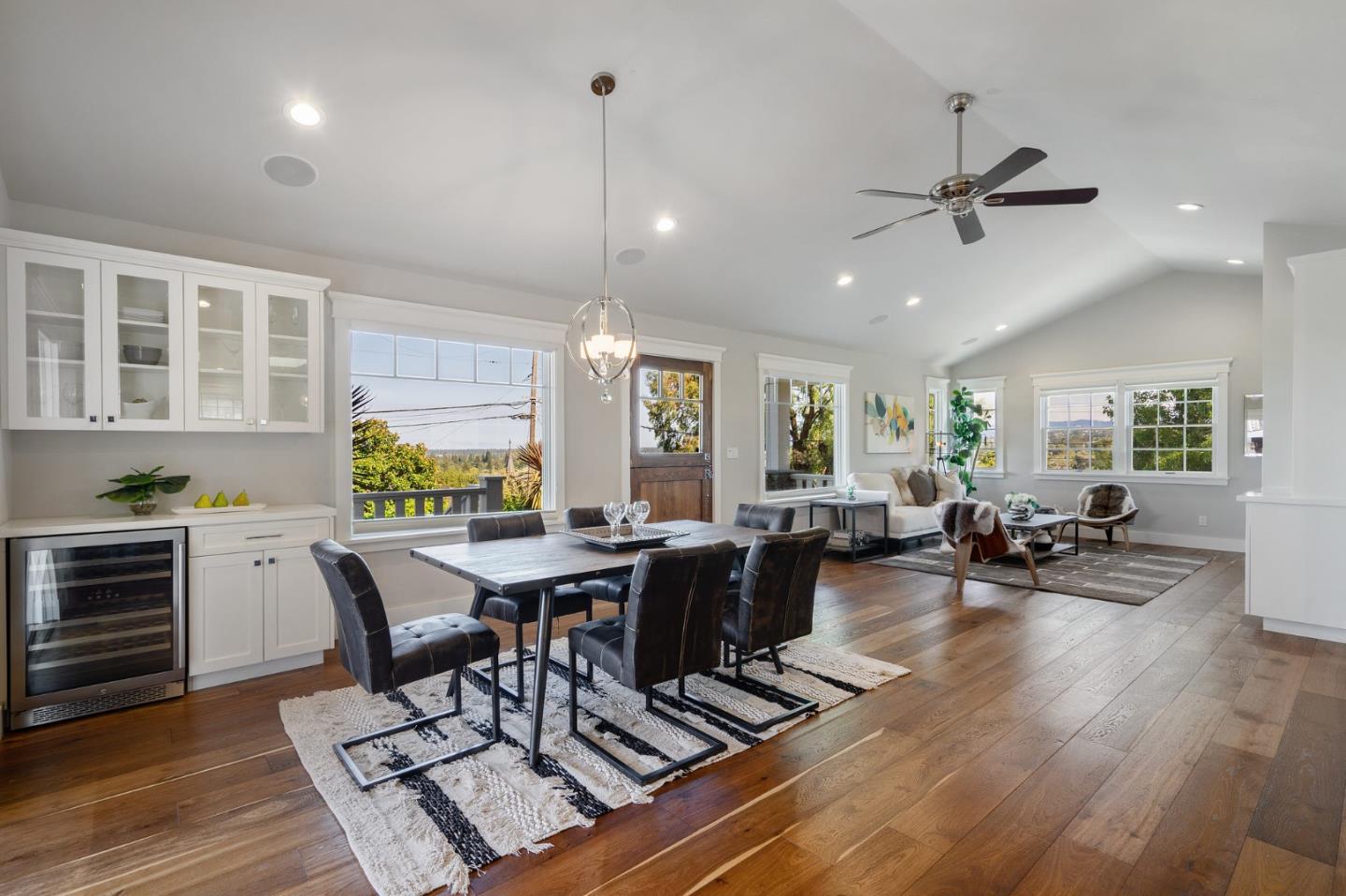 910 Sunset Drive San Carlos, CA 94070 - Photo 14 of 62 a view of a dining room with furniture window and wooden floor