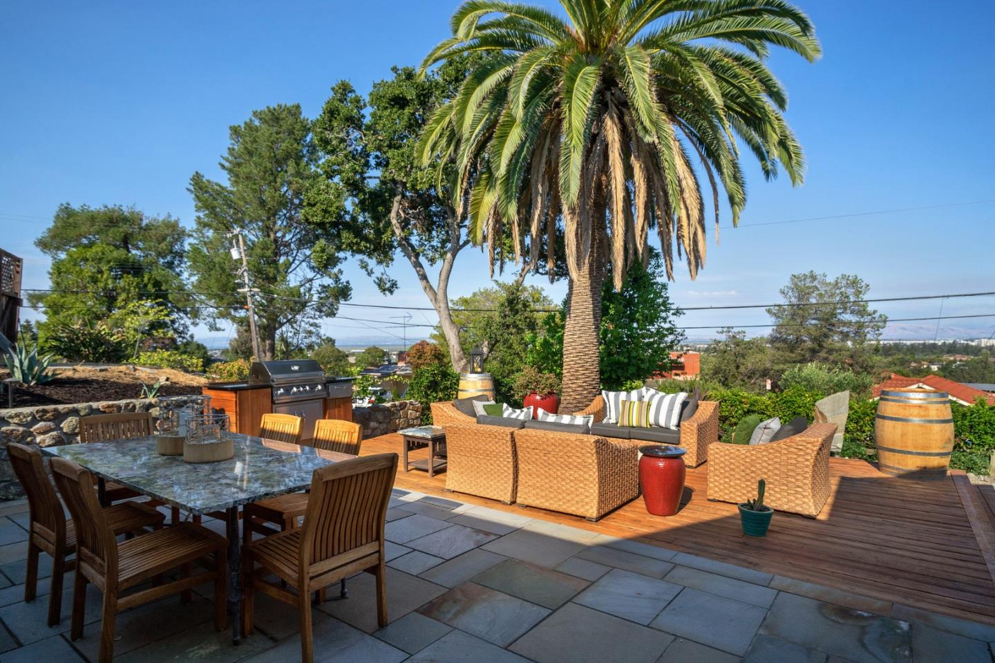 910 Sunset Drive San Carlos, CA 94070 - Photo 36 of 62 a view of a backyard with sitting area