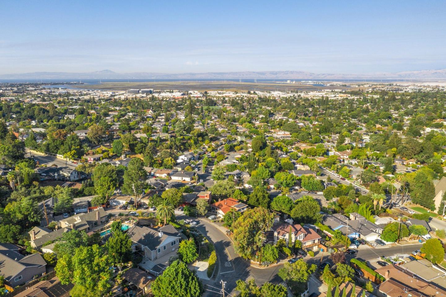 910 Sunset Drive San Carlos, CA 94070 - Photo 57 of 62 an aerial view of residential building and trees around