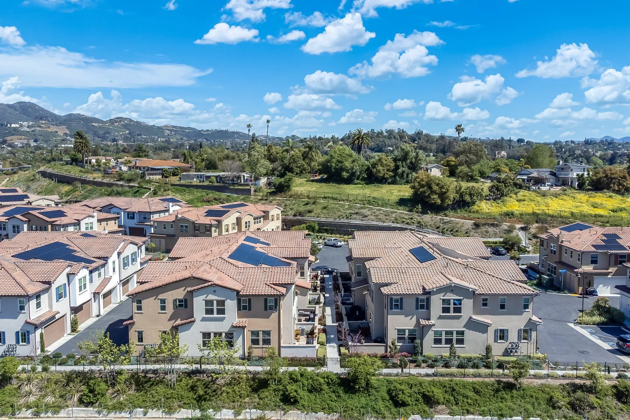 1094 Delpy View Point Vista, CA 92084 - Photo 2 of 43 an aerial view of residential houses with outdoor space and river