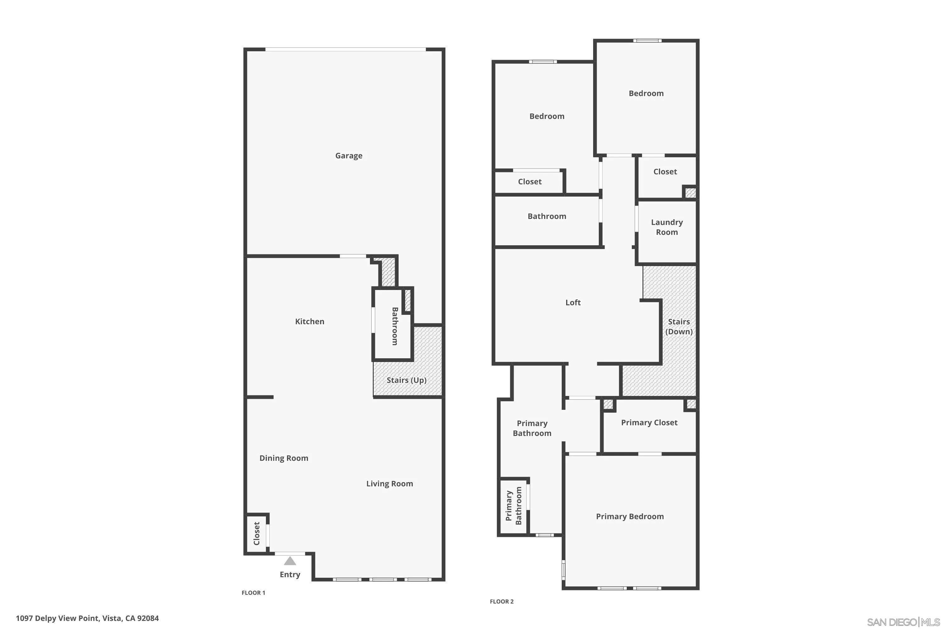 1094 Delpy View Point Vista, CA 92084 - Photo 43 of 43 a picture of floor plan
