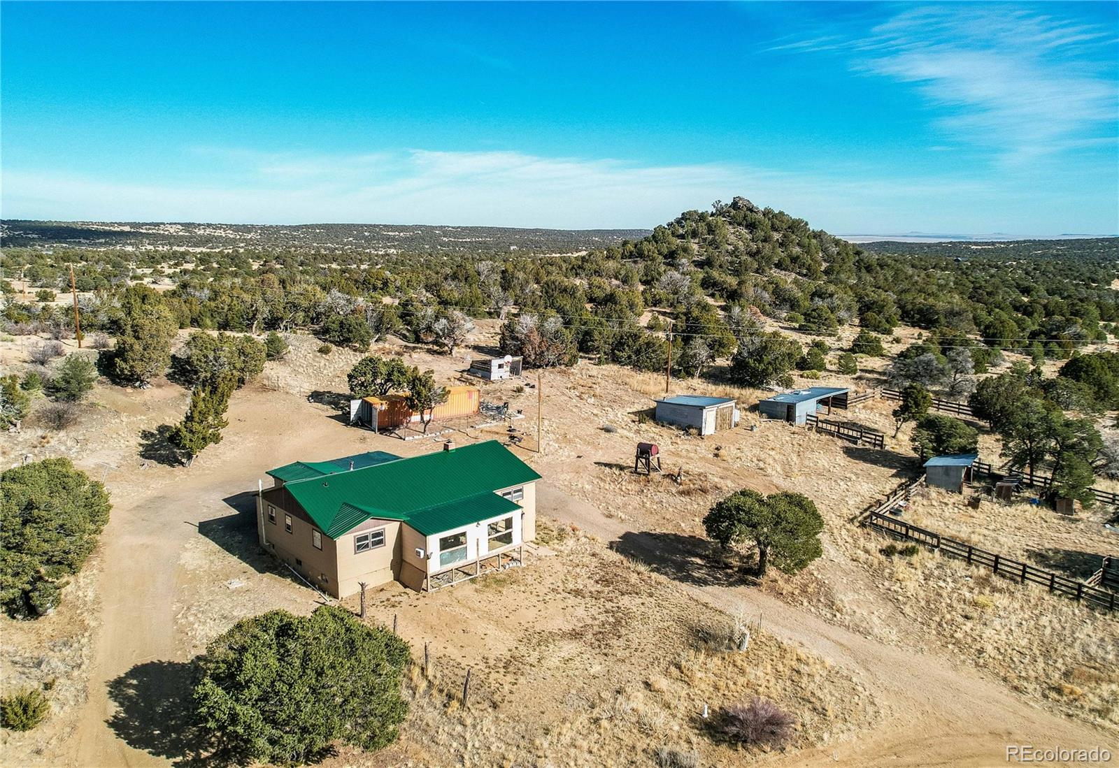 952 Twin Lakes Road Walsenburg, CO 81089 - Photo 6 of 47 an aerial view of residential houses with outdoor space