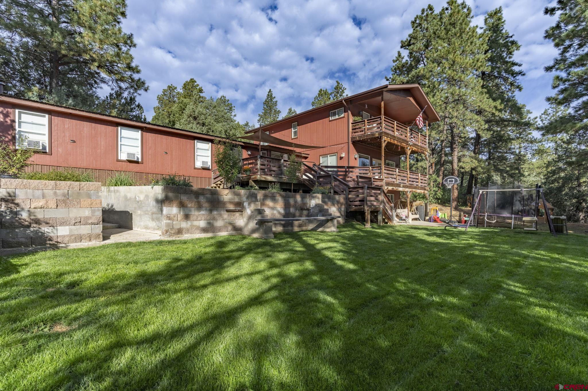 564 Spring Road Durango, CO 81303 - Photo 26 of 45 a view of a back yard of the house