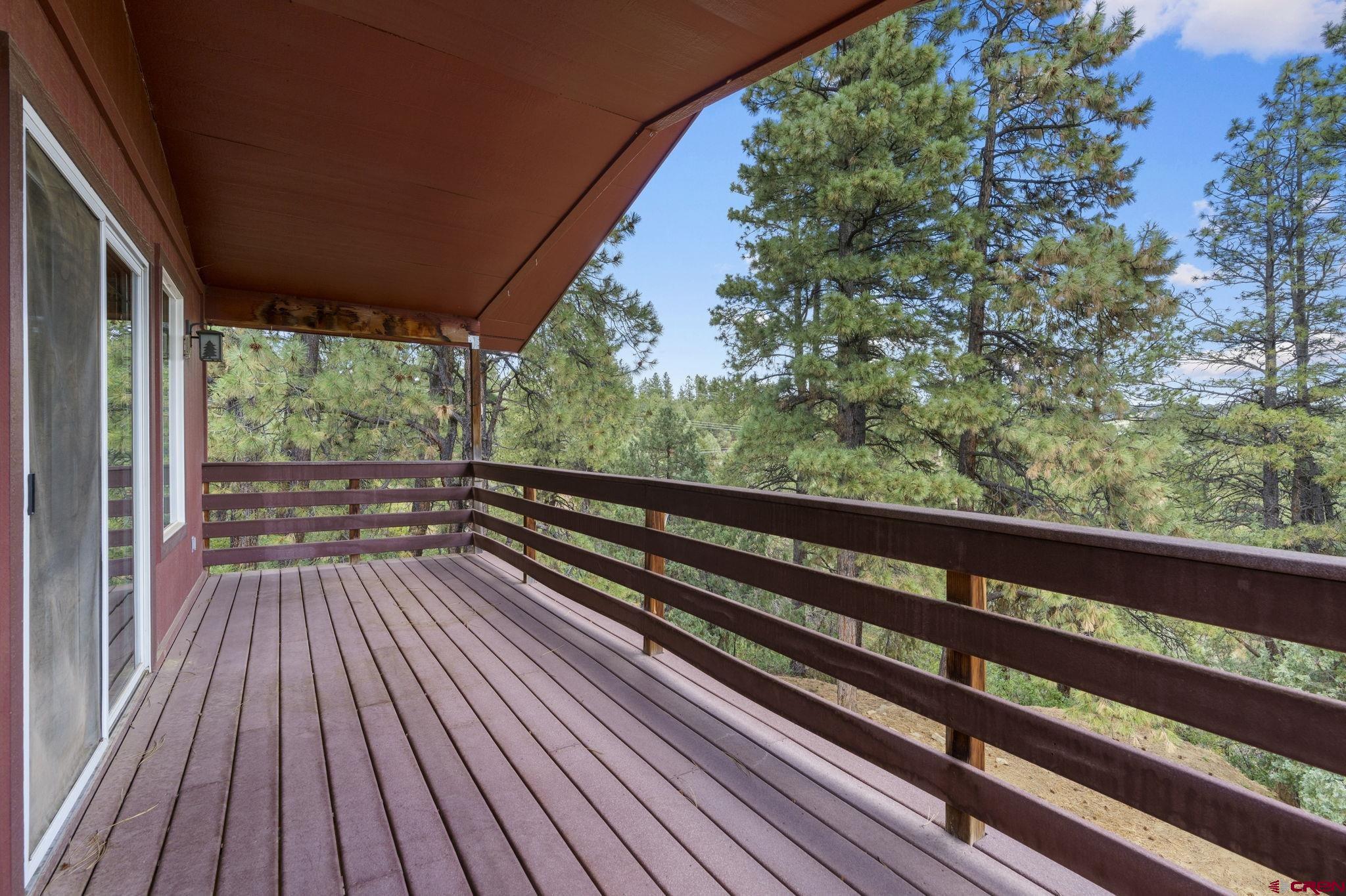 564 Spring Road Durango, CO 81303 - Photo 35 of 45 a view of balcony with wooden floor
