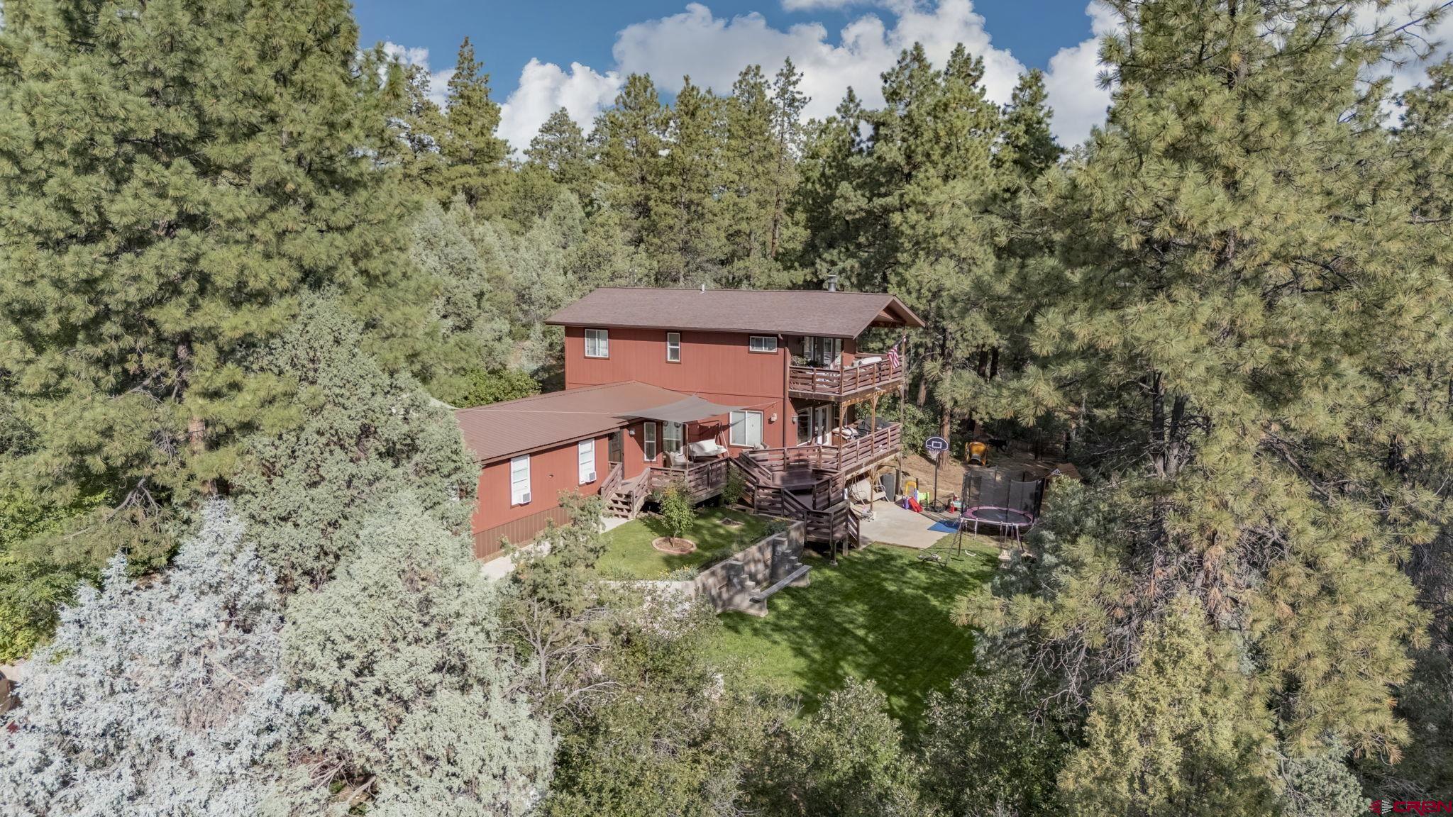 564 Spring Road Durango, CO 81303 - Photo 45 of 45 an aerial view of a house with a yard