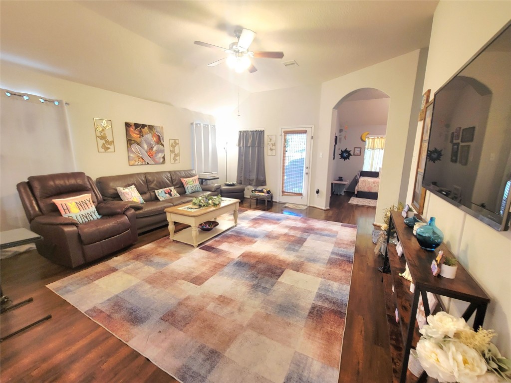 219 Golden Grain Drive Rosenberg, TX 77469 - Photo 16 of 17 a living room with furniture and a flat screen tv