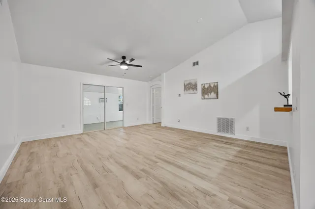 wooden floor in an empty room
