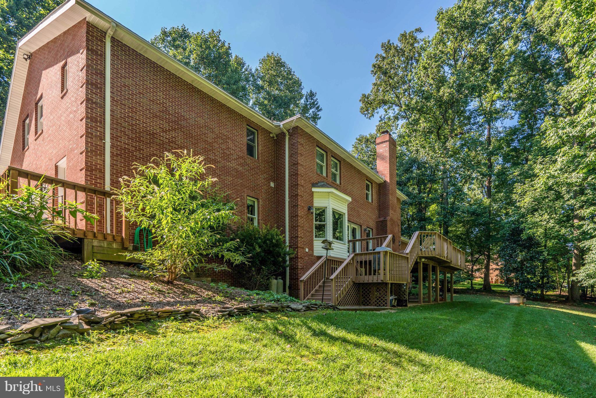 7221 Baldwin Ridge Road Warrenton, VA 20187 - Photo 30 of 30 Rear of Full Classic Brick Custom Built Home