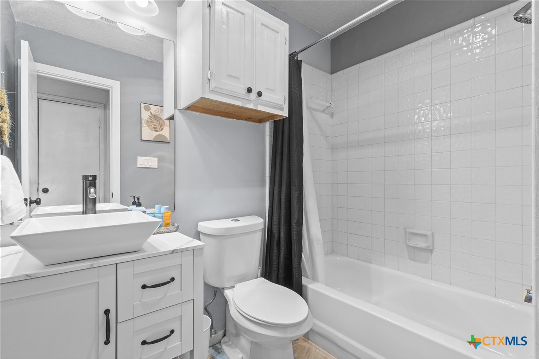 2107 Raintree Path Round Rock, TX 78664 - Photo 27 of 35 a bathroom with a sink a toilet and shower