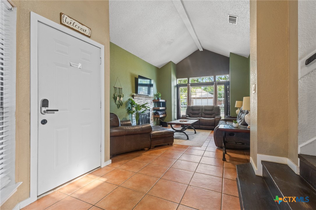 2107 Raintree Path Round Rock, TX 78664 - Photo 7 of 35 a living room with furniture and a potted plant