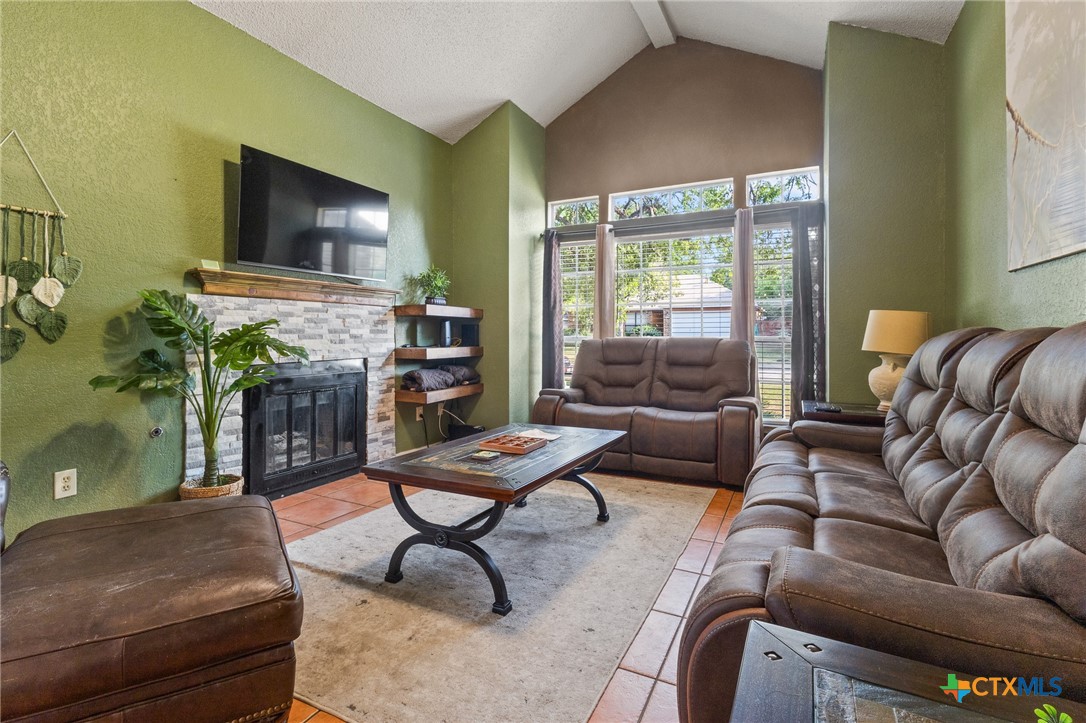 2107 Raintree Path Round Rock, TX 78664 - Photo 9 of 35 a living room with furniture and a flat screen tv