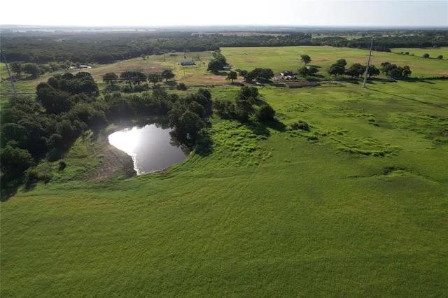 a view of a lake with houses