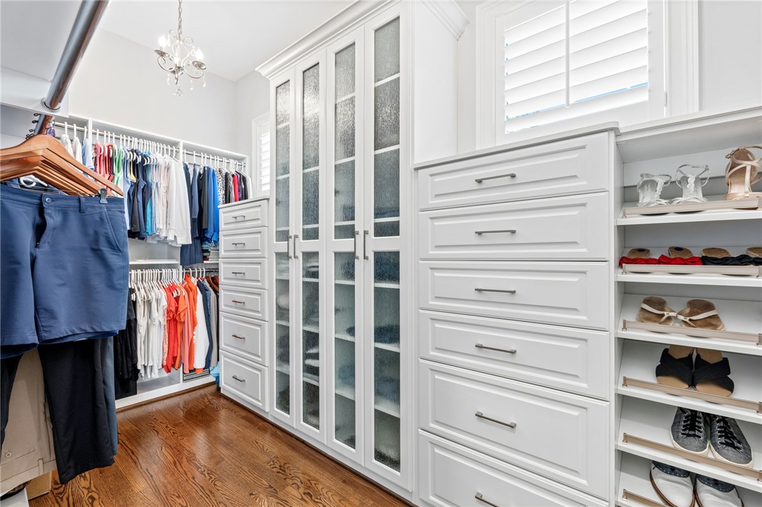 418 Augusta Way Sunset, SC 29685 - Photo 16 of 50 This spacious closet offers custom built-ins and ample storage, creating an organized and inviting space.