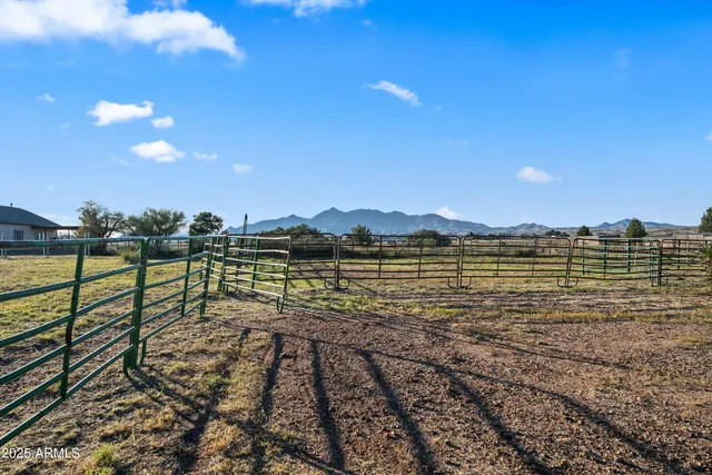 a view of a wooden door