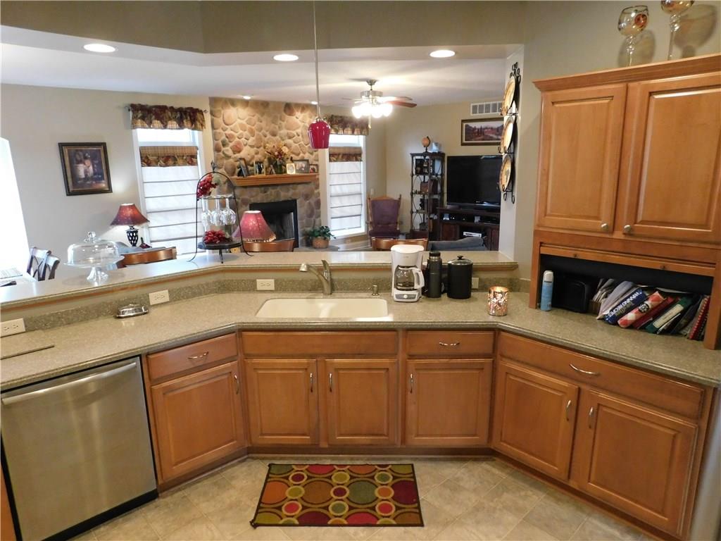 56 Flick Road Hadley, PA 16130 - Photo 6 of 25 WOOD CABINET KITCHEN OVERLOOKS THE F.R./RECESS LIGHTING ALL ACCENTED WITH RECESS LIGHTING