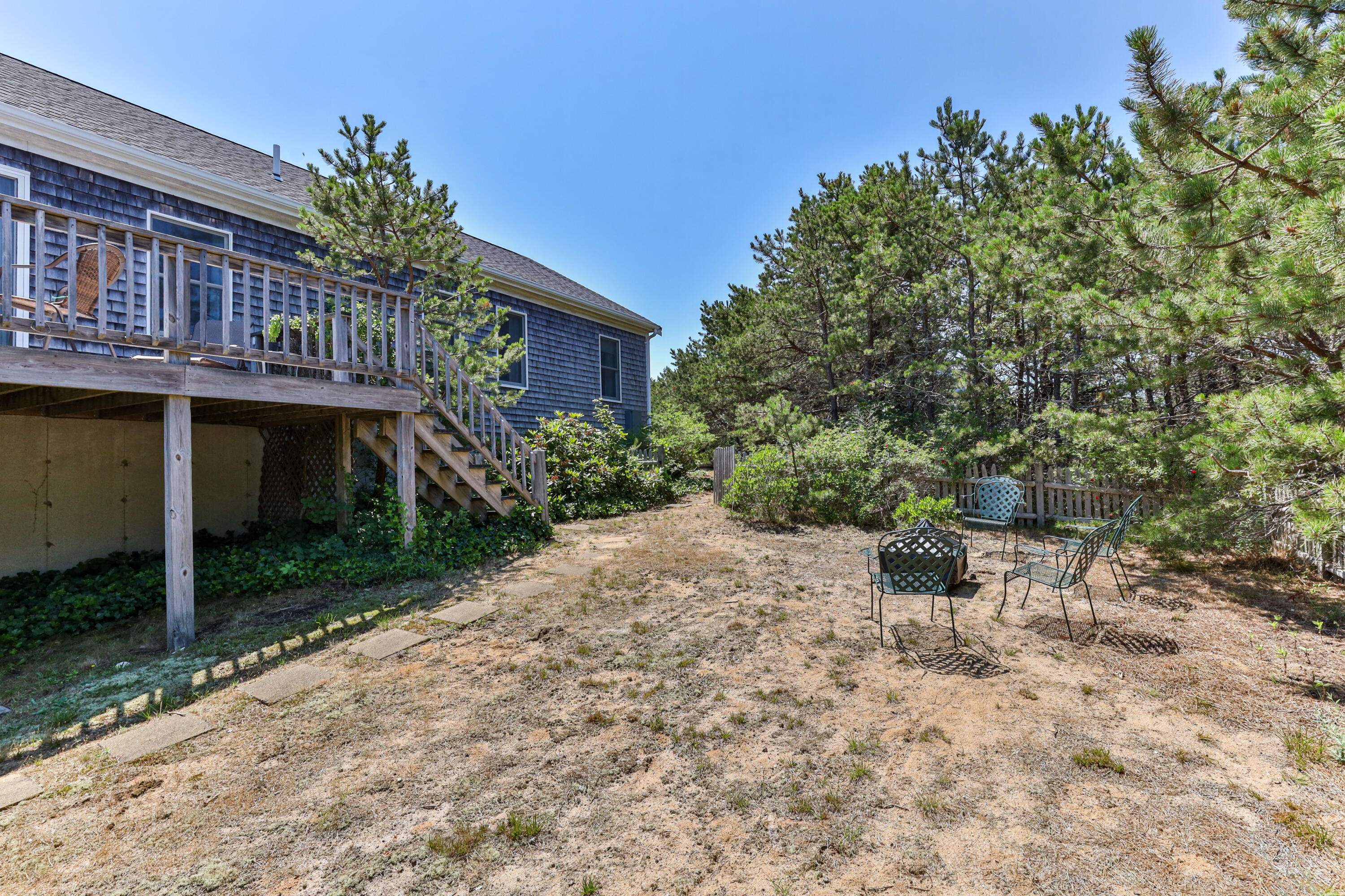 5 Starbuck Road Truro, MA 02666 - Photo 42 of 46 a view of backyard of house with green space