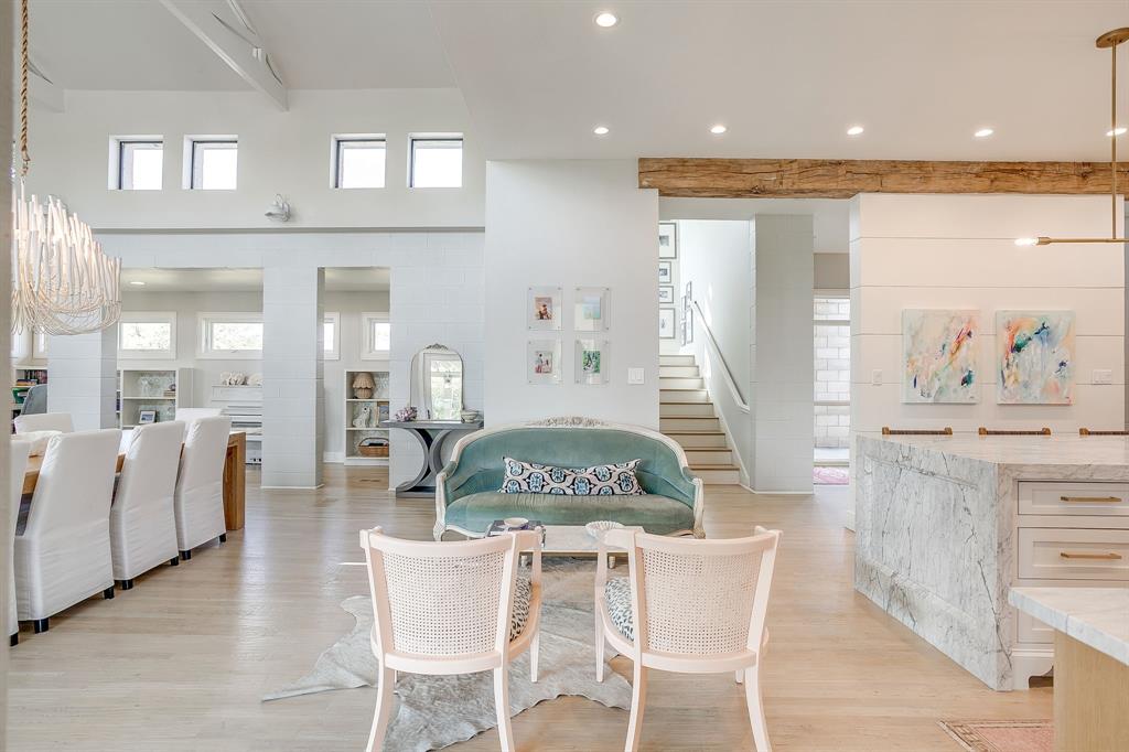 357 Wood Lake Road Aledo, TX 76008 - Photo 15 of 40 a view of a dining room with furniture and wooden floor