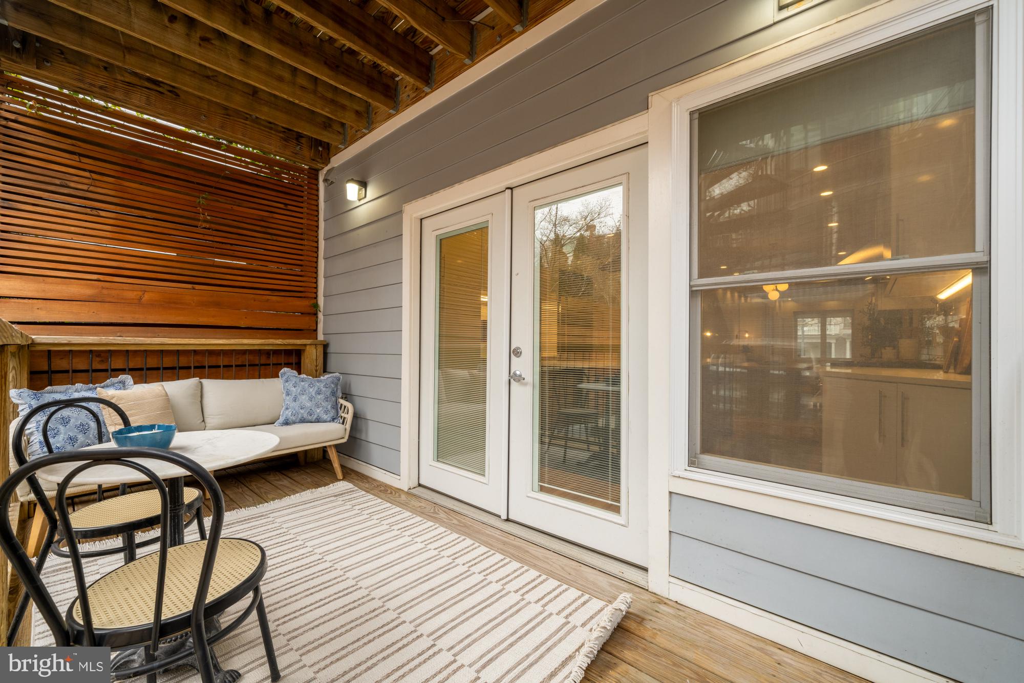 2315 Ontario Road Northwest, Unit 1 Washington, DC 20009 - Photo 25 of 46 Covered Private Back Deck off Kitchen