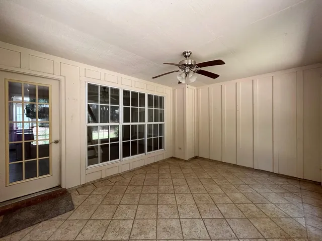 a view of a swimming pool and outdoor space