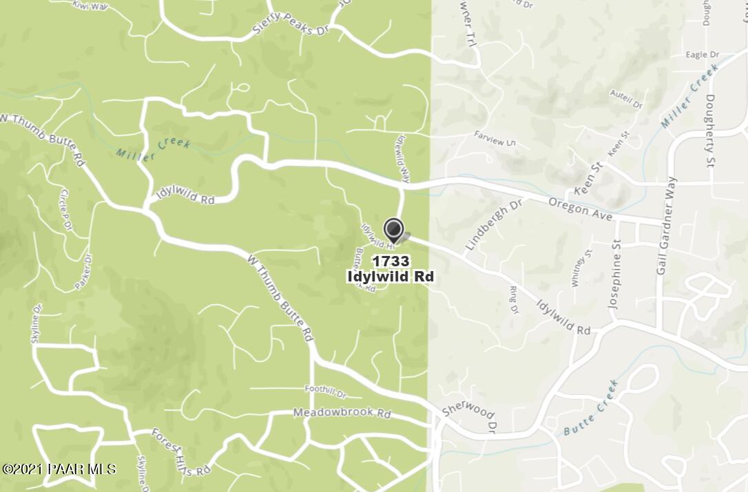 1733 Idylwild Road Prescott, AZ 86305 - Photo 5 of 19 Map of 1733 Idylwild Rd