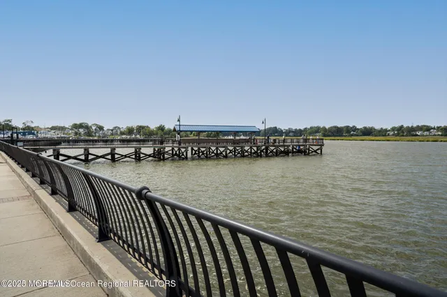 a view of a terrace with a bench