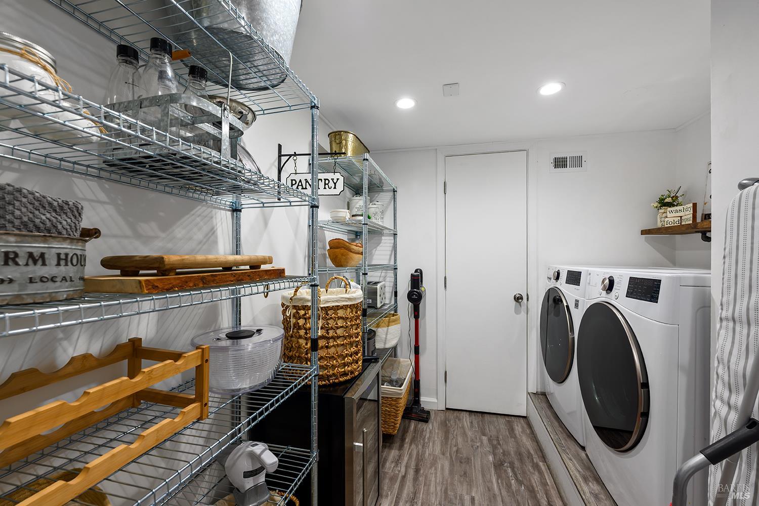 16530 Laughlin Road Guerneville, CA 95446 - Photo 18 of 57 Newer remodeled pantry off the kitchen included access to the garage and laundry