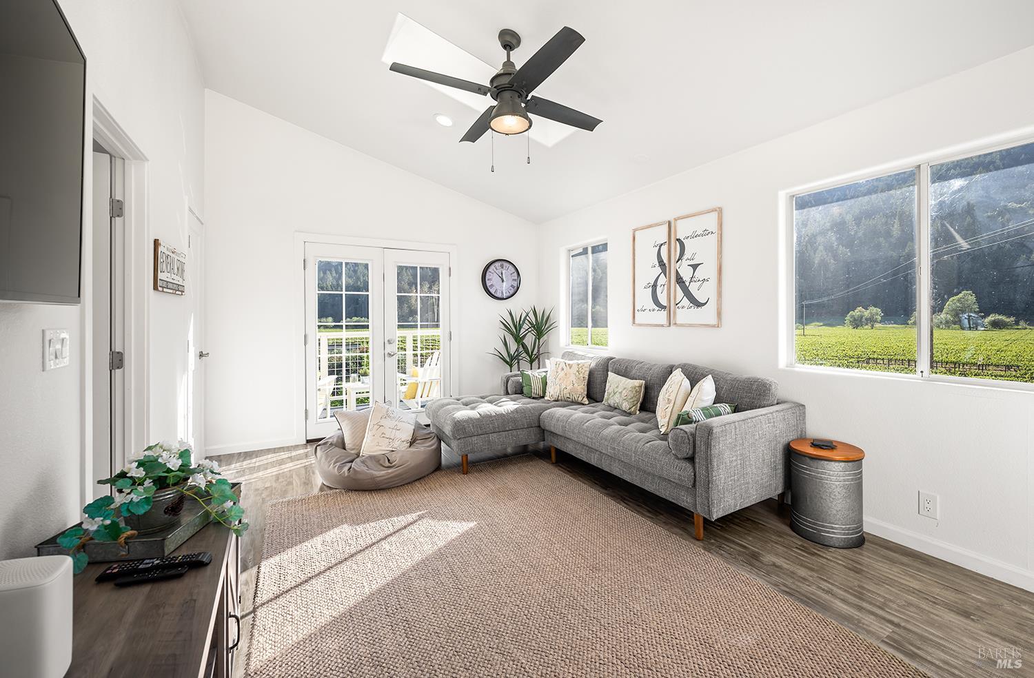 16530 Laughlin Road Guerneville, CA 95446 - Photo 32 of 57 Upstairs family room has a half bathroom and private deck