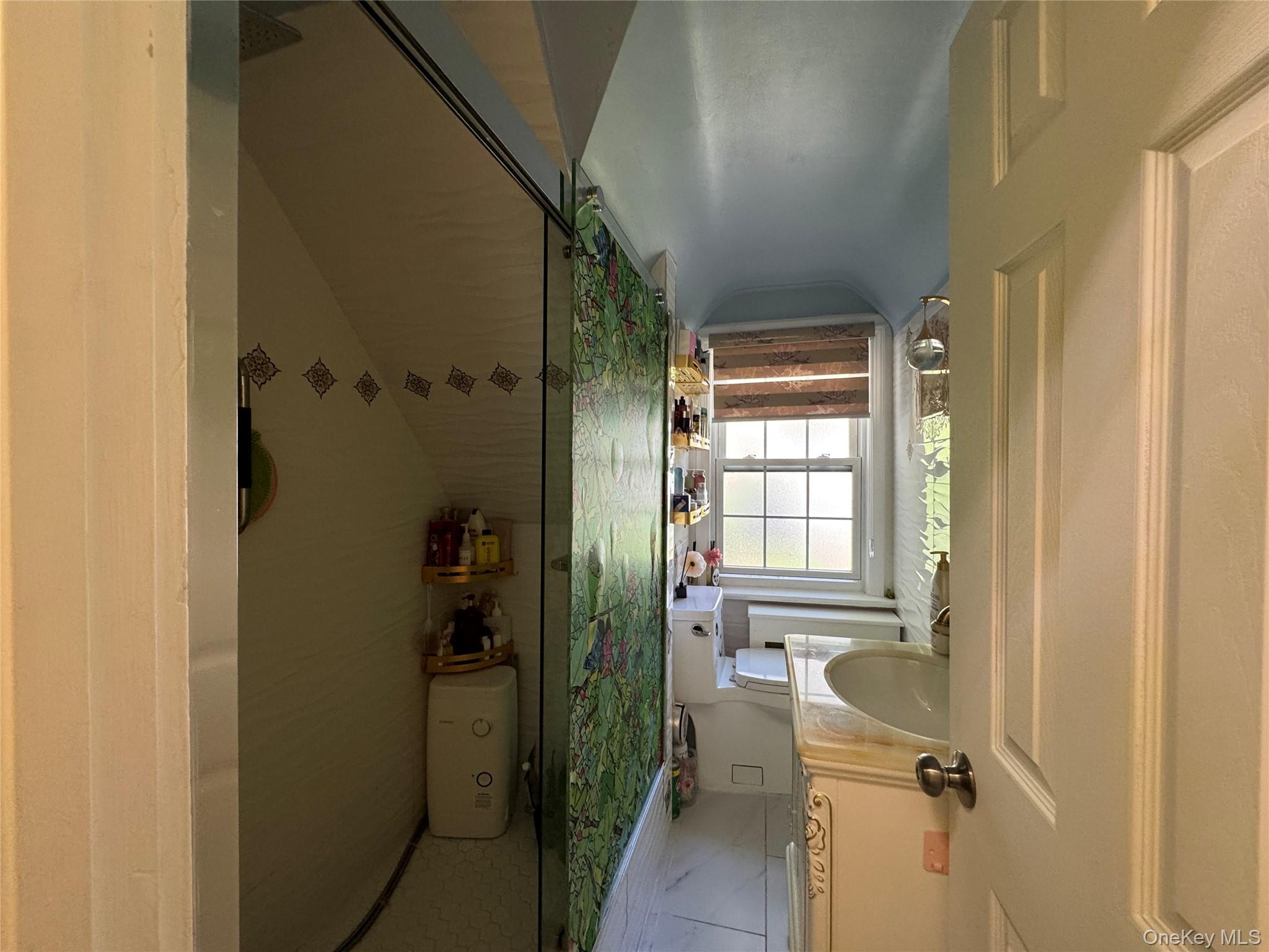 16 Ascot Ridge Great Neck, NY 11021 - Photo 21 of 23 Full bathroom featuring vanity and lofted ceiling