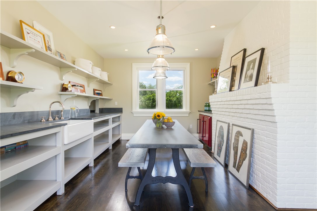 601 Beavertail Road Jamestown, RI 02835 - Photo 15 of 44 Second kitchen area with wood-burning pizza oven. Step outside to additional mahogany deck equipped with barbecue grill and automatic awning