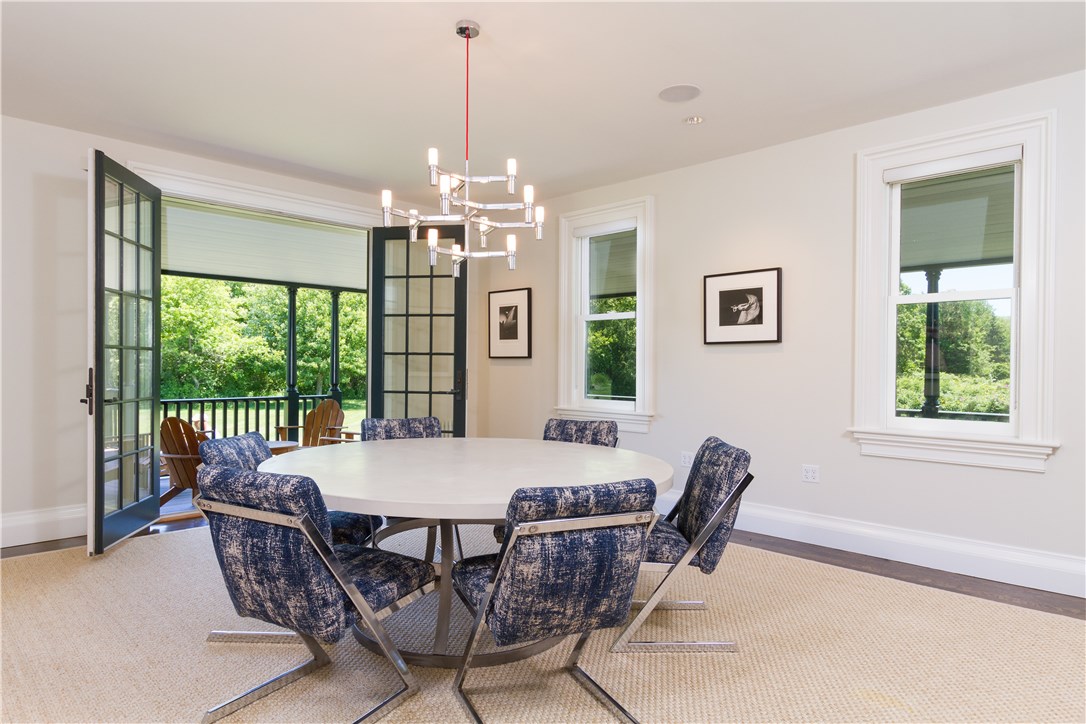 601 Beavertail Road Jamestown, RI 02835 - Photo 10 of 44 Dining room leads you to gracious covered wraparound porch