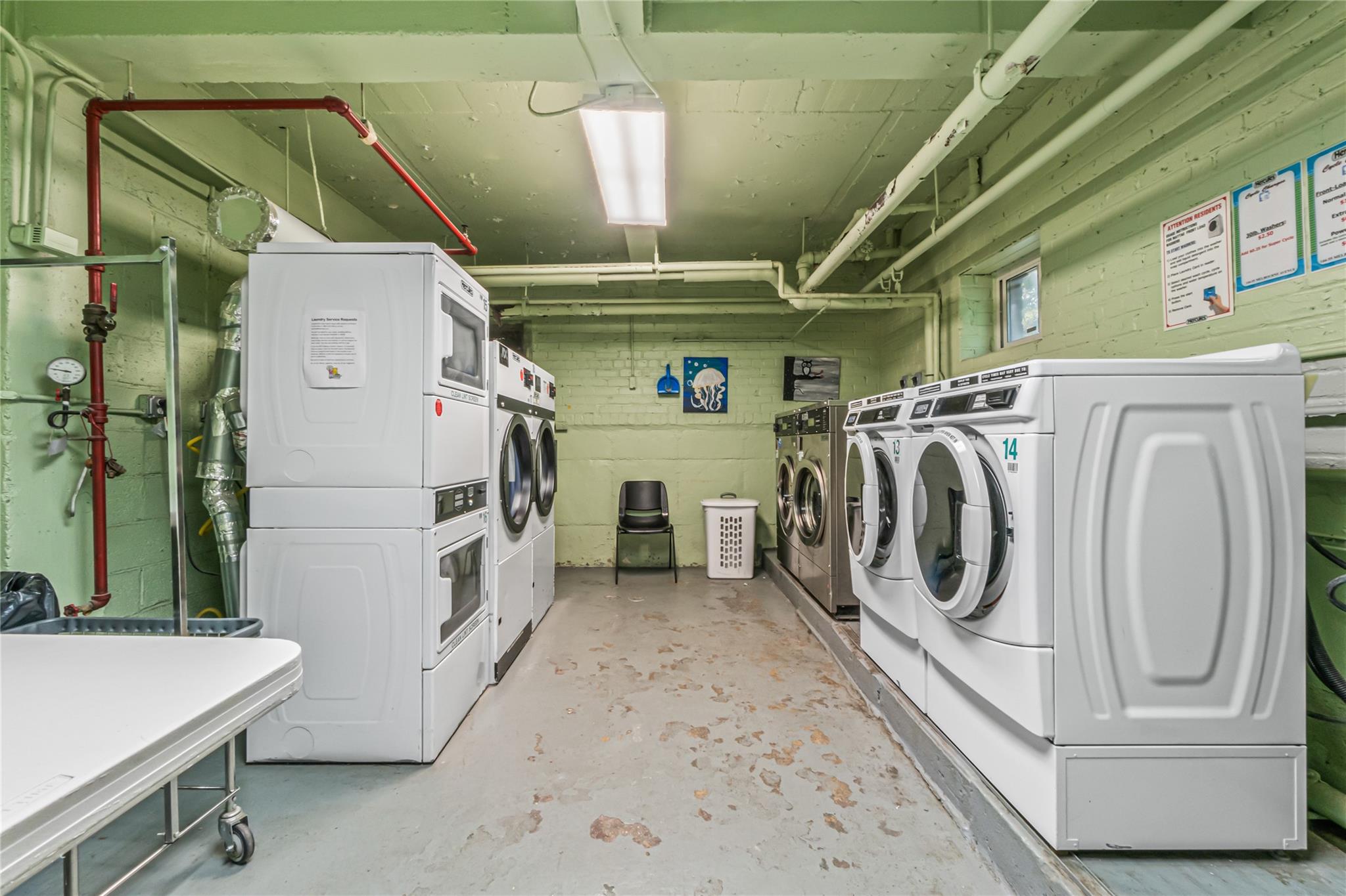 144-55 Melbourne Avenue, Unit 2F Queens, NY 11367 - Photo 17 of 21 a utility room with dryer and washer
