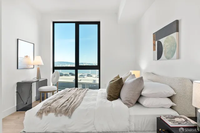 a view of balcony with furniture