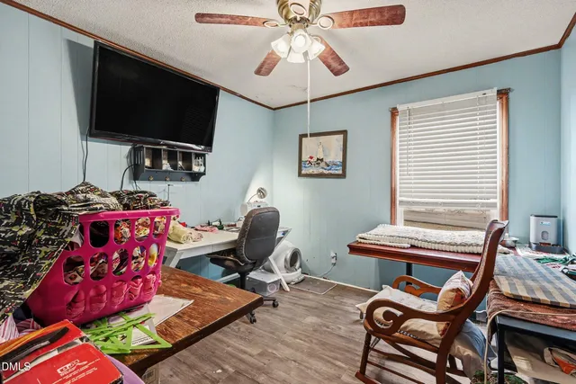 a room with musical instruments